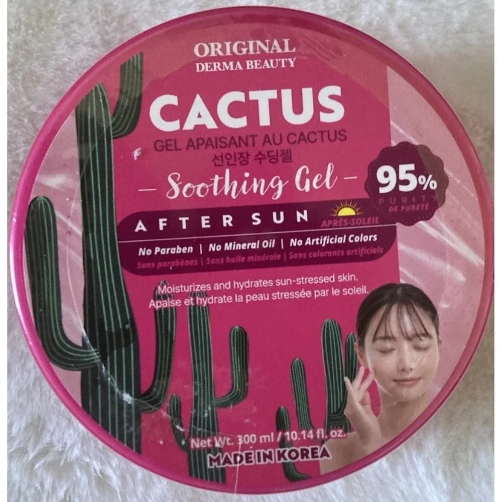 Derma Beauty After Sun Soothing Cactus Gel 10.14 oz.New/Sealed.